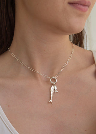 Zargana + Paperclip Chain with Carabiner