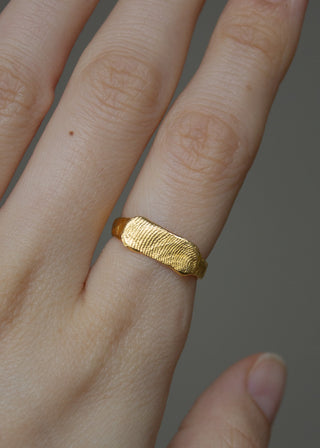 Fingerprint Pet Print Kit - Rectangle Signet Ring