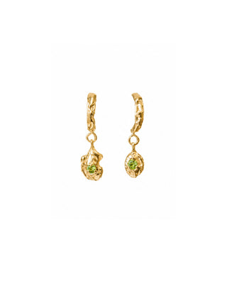 Melty Drop Hoops 14K Yellow Gold