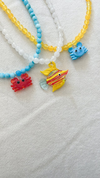 Blue Crab Necklace