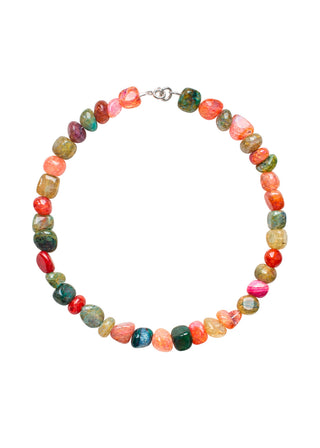 Aurora Agate Pebble Necklace