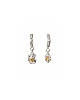 Melty Drop Hoops Sterling Silver