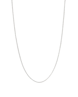 Classic Cable Chain Necklace Sterling Silver