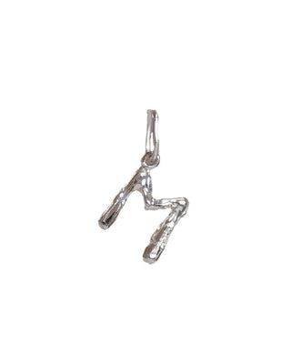 Initial Letter Charm Sterling Silver