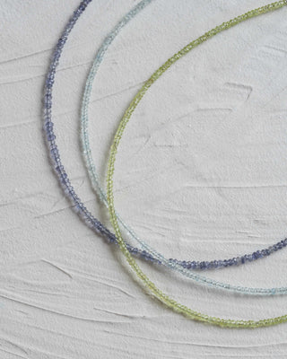 Aquamarine Semi Precious Stone Necklace