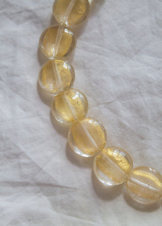 Golden Hour Glass Bead Necklace