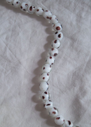 Coffee Glass Bead Necklace