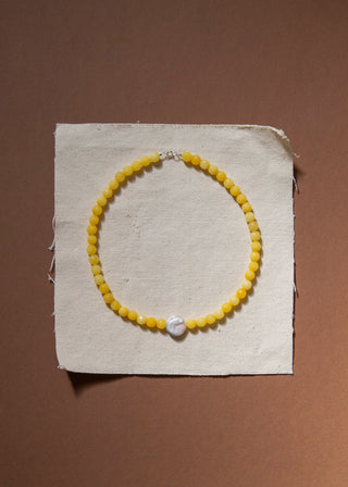 Nerida Gemstone Necklace in Sunshine