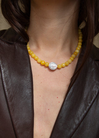 Nerida Gemstone Necklace in Sunshine