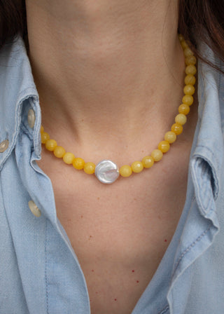 Nerida Gemstone Necklace in Sunshine