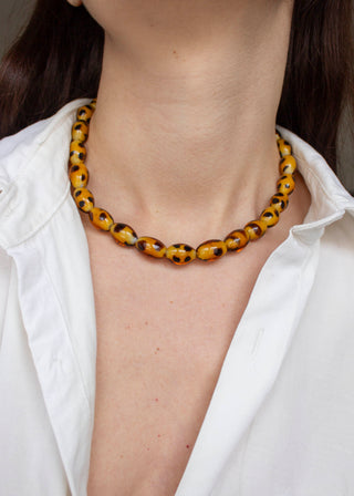 Leopard Gemstone Necklace