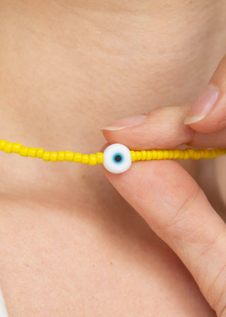 Evil Eye Necklace in Sunshine