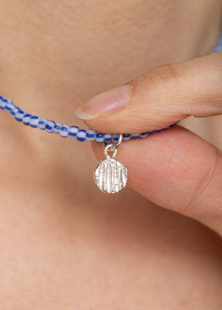 Glass Bead & Shell Charm Gemstone Necklace