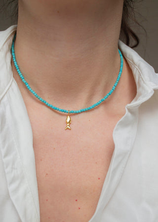 Zargana Gemstone Necklace in Turquoise