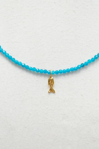 Zargana Gemstone Necklace in Ocean