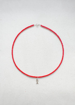 Zargana Gemstone Necklace in Coral