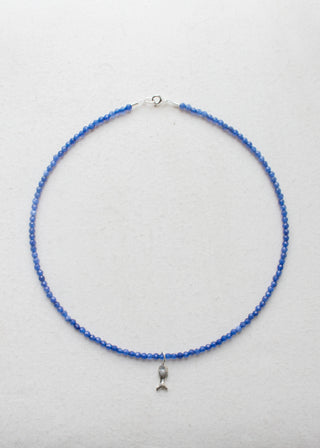 Zargana Gemstone Necklace in Deep Water