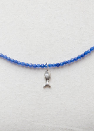 Zargana Gemstone Necklace in Deep Water