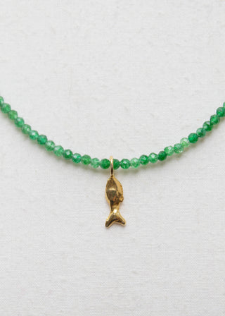 Zargana Gemstone Necklace in Emerald