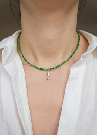 Zargana Gemstone Necklace in Emerald