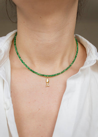 Zargana Gemstone Necklace in Emerald