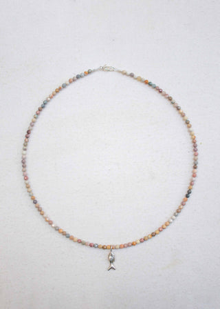 Zargana Gemstone Necklace in Sand