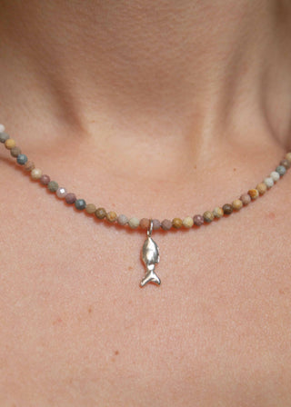 Zargana Gemstone Necklace in Sand