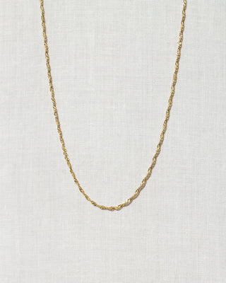 Singapore Chain Necklace Gold Vermeil