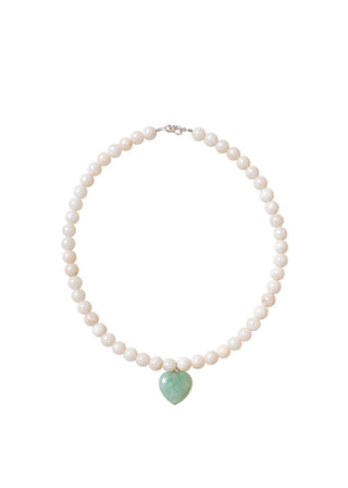 Jade Heart Gemstone Necklace