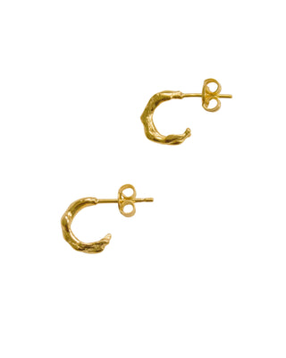 Mist Hoops 14K Yellow Gold