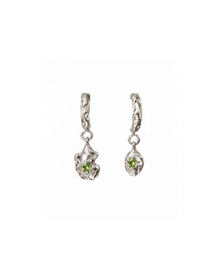 Melty Drop Hoops Sterling Silver