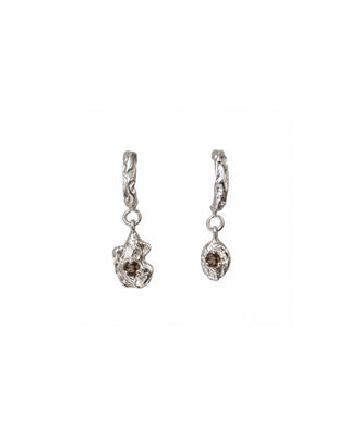 Melty Drop Hoops Sterling Silver