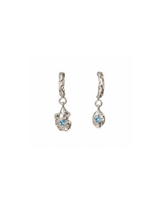 Melty Drop Hoops Sterling Silver