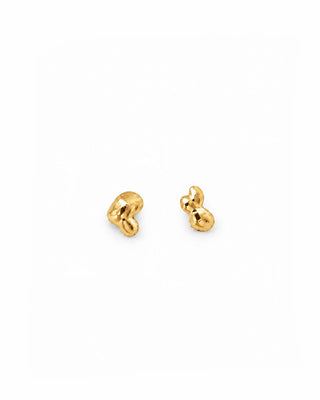 Blob Stud Earrings 14K Yellow Gold