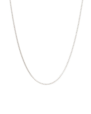 Box Chain Necklace Sterling Silver