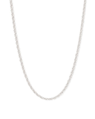 Rope Chain Necklace Sterling Silver