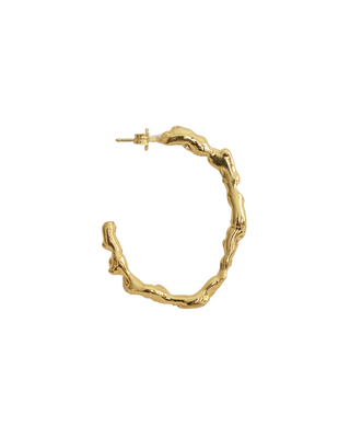 Σκουλαρίκια Float Hoop Gold Vermeil