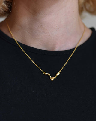 Float Necklace Solid Gold