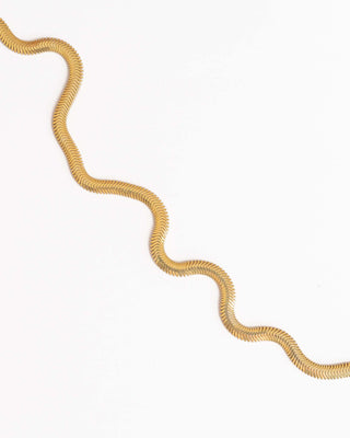 Snake Chain Necklace Gold Vermeil
