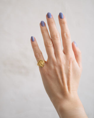 Form Signet Ring Gold Vermeil