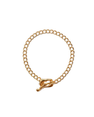 Βραχιόλι Canal Double Chain Gold Vermeil