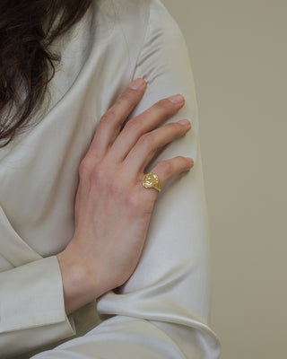 Form Signet Ring Gold Vermeil