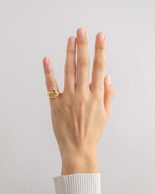 Form Signet Ring Gold Vermeil