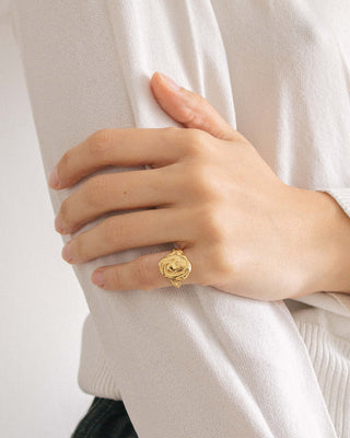 Form Signet Ring Gold Vermeil