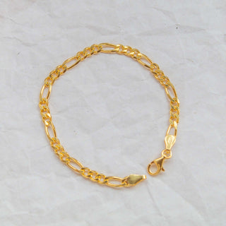 Βραχιόλι Figaro Chain Gold Vermeil