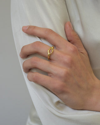 Δαχτυλίδι Float από μασίφ χρυσό