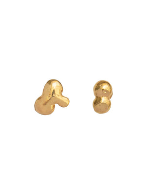 Arp Stud Earrings Gold Vermeil