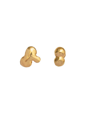 Arp Stud Earrings Solid Gold
