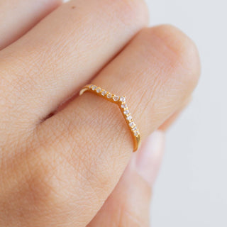 Arch Hugging Ring Gold Vermeil picothestore