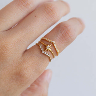 Arch Hugging Ring Gold Vermeil picothestore